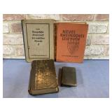 (4 PCS) VINTAGE FOREIGN LANGUAGE BOOKS