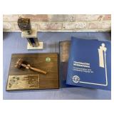 BOX LOT: VINTAGE TOASTMASTER AWARDS & BINDERS