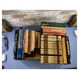 2 BOXES OF ASSORTED TEXTBOOKS & REFERENCE BOOKS