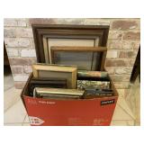 BOX OF ASSORTED PICTURE FRAMES