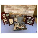 BOX OF ASSORTED PICTURE FRAMES- SOME NEW