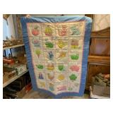 GROUPING OF 2 BABY QUILTS & CRIB BUMPER