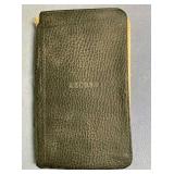 BAGGED LOT: SMALL, LEATHER BOUND RECORD