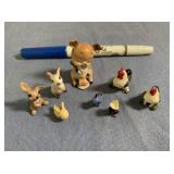 BAGGED LOT: 8 PCS- MINIATURE ANIMALS: BUNNY