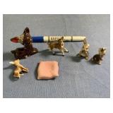 BAGGED LOT: 6 PCS ASSORTED MINIATURES- DEER,