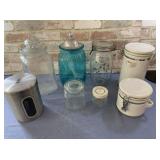 BOX LOT: ASSORTMENT OF CANISTERS