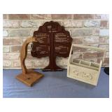 (3 PCS) WOODEN KITCHEN ITEMS: BANANA STAND,