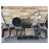 2 BOXES: ASSORTED BAKING PANS: BUNDT CAKE,