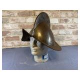 REPRODUCTION STEEL MORION HELMET FEATURING A