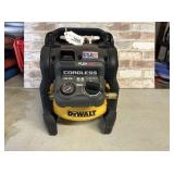 DEWALT 2.5 GAL CORDLESS AIR COMPRESSOR;