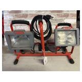 UTILITECH TWIN HEAD HALOGEN ELECTRIC WORK LIGHT