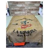 VINTAGE COSTA RICAN BURLAP COFFEE BAG