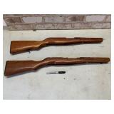 2 PCS: WOODEN RIFLE STOCKS