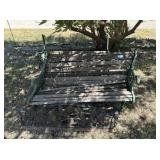 (2 PCS) METAL GARDEN BENCHES- NEED REPAIR