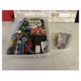 PLASTIC TOTE WITH A LARGE SELECTION ERECTOR SET