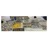BOX LOT: SELECTION OF VINTAGE & NEWER LICENSE