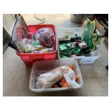3 PLASTIC TUBS: SELECTION OF ASSORTED HOLIDAY