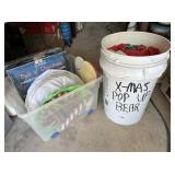 PLASTIC CONTAINER & PLASTIC BUCKET: ASSORTED