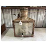 VINTAGE US COAST GUARD LANTERN; RUST ON METAL,