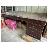LARGE 4-DRAWER DESK-ROUGH CONDITION-GREAT DESK