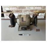 VINTAGE HEAVY DUTY 6" ELECTRIC BENCH GRINDER;