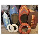 GROUPING:7 PCS- VINTAGE WATER SPORTS EQUIPMENT:
