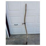 ANTIQUE WOOD & METAL SCYTHE