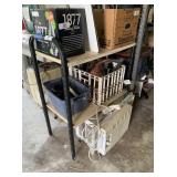 2-TIER OPEN SHELF WITH METAL ENDS & COMPOSITE