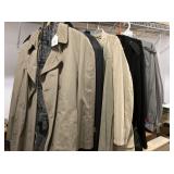 6 PCS: MENS OVERCOATS AND JACKETS INCLUDING A
