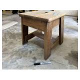 SMALL WOODEN VINTAGE STOOL