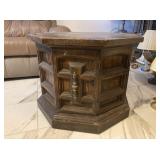 VINTAGE OCTAGONAL SHAPED END TABLE WITH A