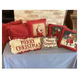 2 BAGS: ASSORTED CHRISTMAS THROW PILLOWS, 12 PCS
