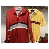 9 PCS: MENS VINTAGE CLOTHING: VINTAGE POLO