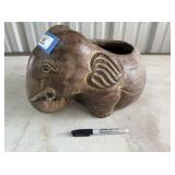 ELEPHANT SHAPED POTTERY PLANTER