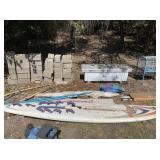 GROUPING: VINTAGE MISTRAL WIND SURFER & OTHER SAIL