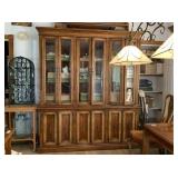 CHINA CABINET WITH GLASS DOOR HUTCH;