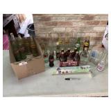 SELECTION OF VINTAGE SODA POP & OTHER GLASS
