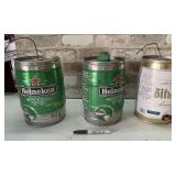 3 PCS: MINI KEGS- 2 HEINEKEN & 1 BITBURGER