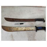 (2 PCS) VERY RUSTY MACHETE