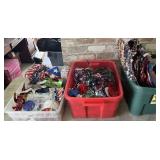 3 PLASTIC TUBS: LARGE SELECTION OF PATRIOTIC
