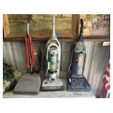 3 PCS: USED VACUUMS; CLARKE, BISSELL & HOOVER;