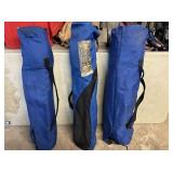 (3 PCS) ROYAL BLUE FOLDING CAMP CHAIRS; 2 HAVE