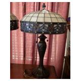 NICE, TIFFANY-STYLE STAINED GLASS ACCENT TABLE LAM