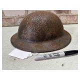 VINTAGE BRODIE STEEL HELMET FROM WWII-HEAVILY