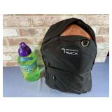 BOTTLE OF BUBBLES & BACKPACK FULL OF ASSORTED TOYS