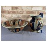 2 PCS: ANTIQUE VICTORIA WARE IRONSTONE PITCHER
