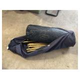 TARP OR TENT IN CANVAS BAG- UNKNOWN DIMENSIONS