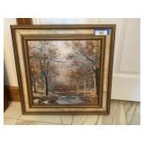 FRAMED VINTAGE LANDSCAPE PAINTING