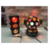 (2 PCS) FUN LIGHTS / LAMPS- ROTATING DISCO BALL