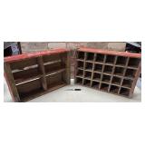 2 PCS WOODEN COCA COLA CRATES